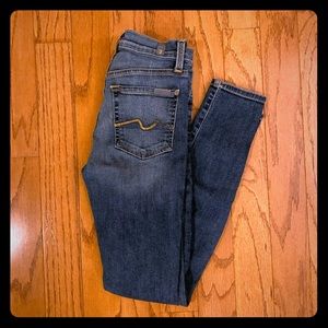 7 for all Mankind Gwenevere skinny jeans sz 26